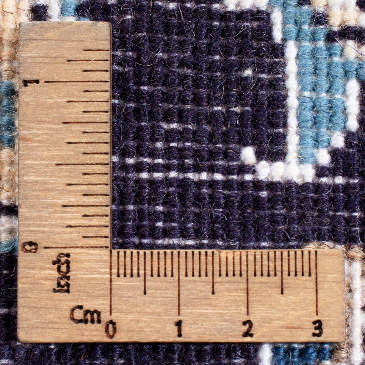 Perserteppich - Nain - Royal - 90 x 60 cm - dunkelblau