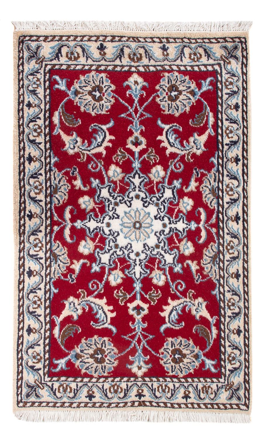Perserteppich - Nain - Royal - 90 x 60 cm - rot