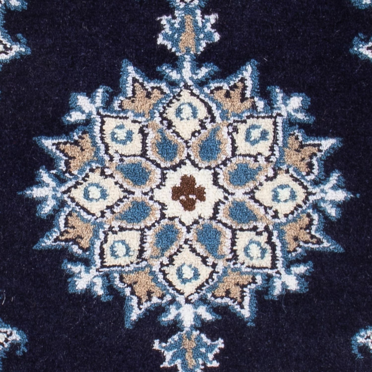 Perserteppich - Nain - Royal - 60 x 40 cm - dunkelblau