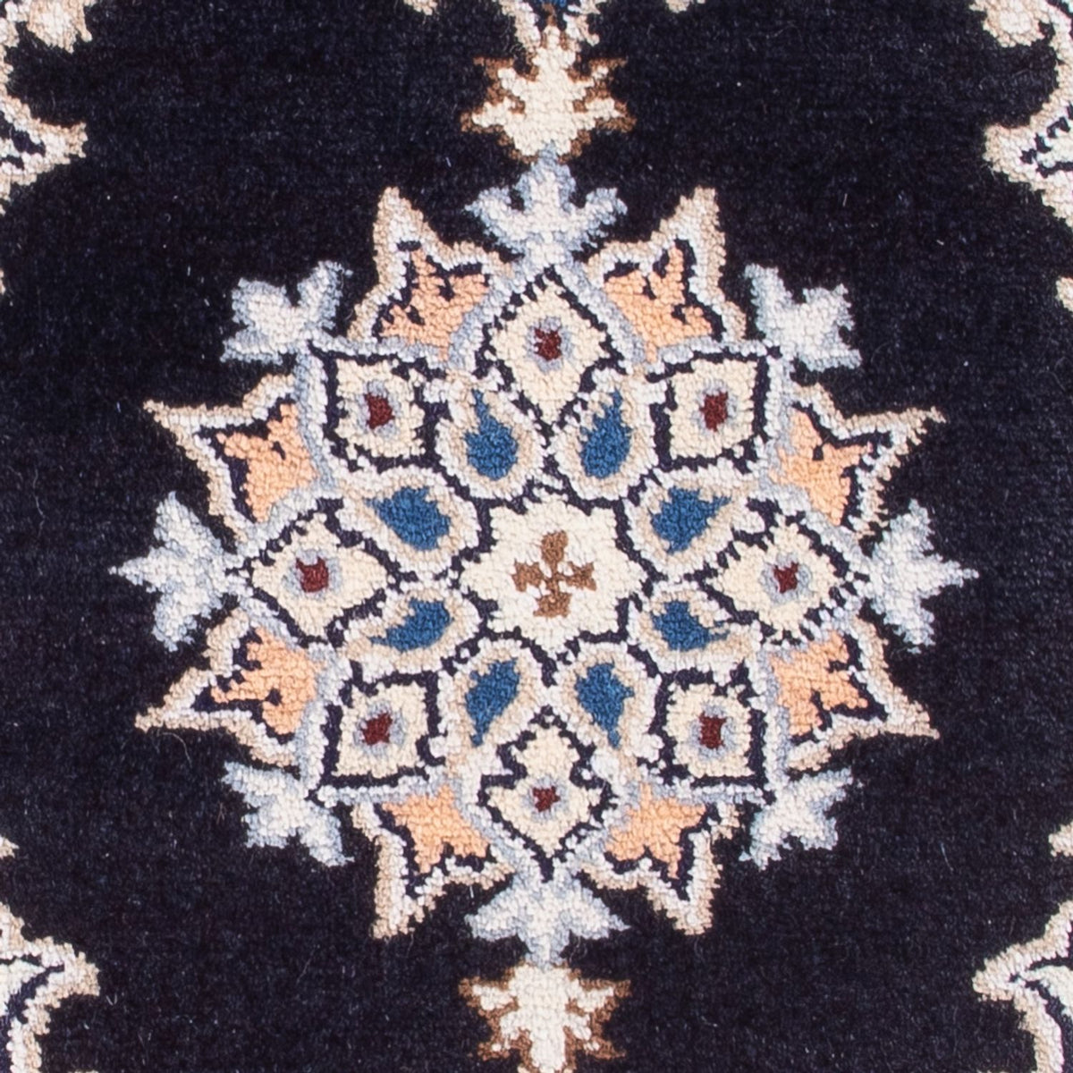 Perserteppich - Nain - Royal - 60 x 40 cm - dunkelblau
