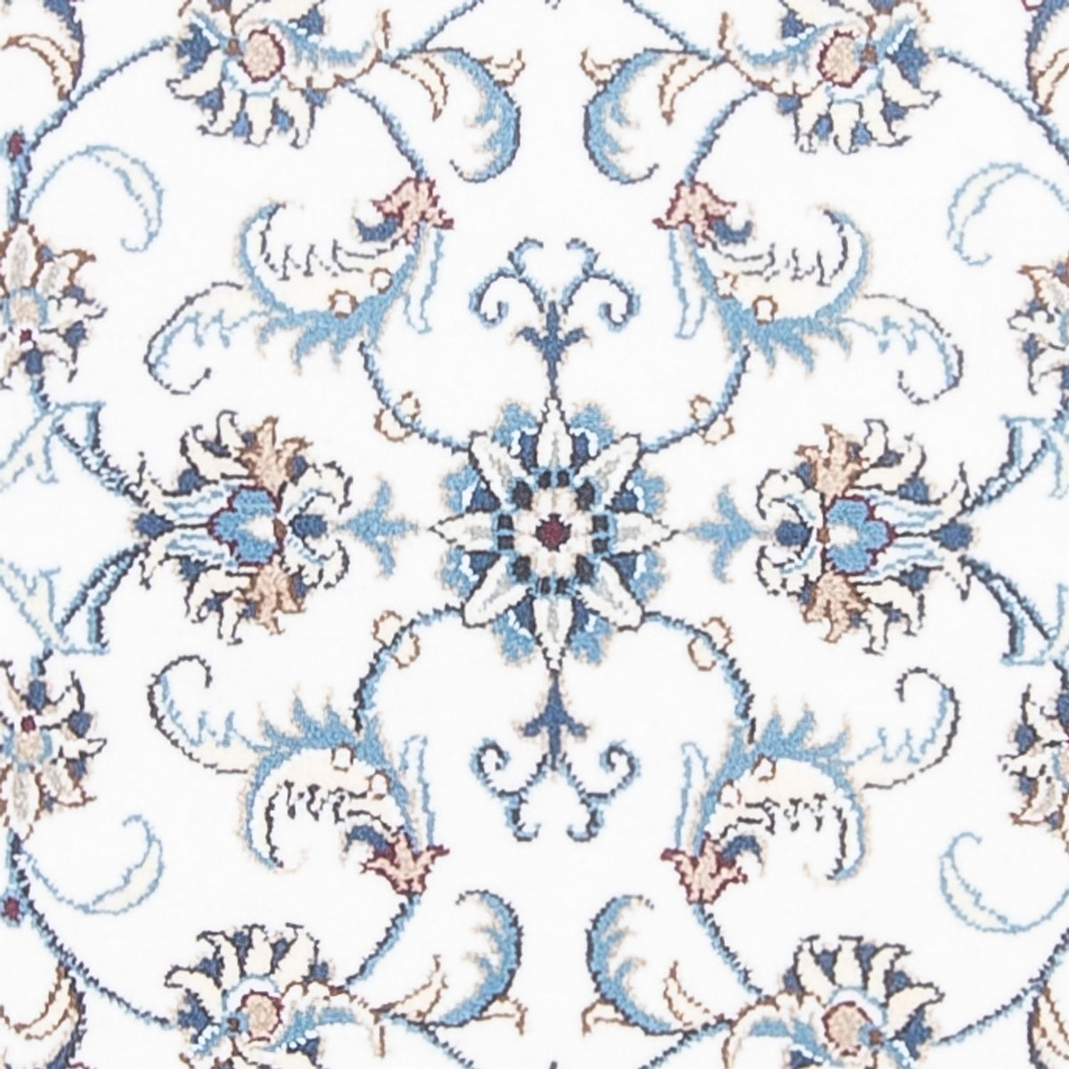 Läufer Perser - Nain - 393 x 77 cm - silber