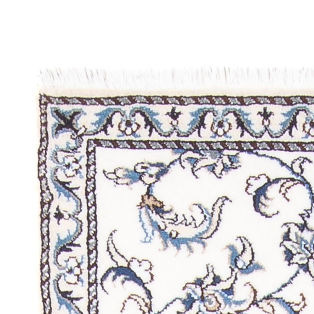 Läufer Perser - Nain - 292 x 76 cm - silber