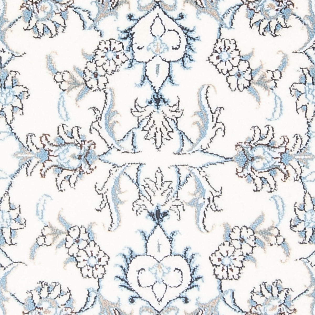 Läufer Perser - Nain - 197 x 75 cm - silber