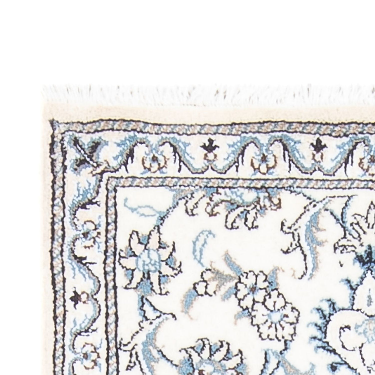 Läufer Perser - Nain - 197 x 75 cm - silber