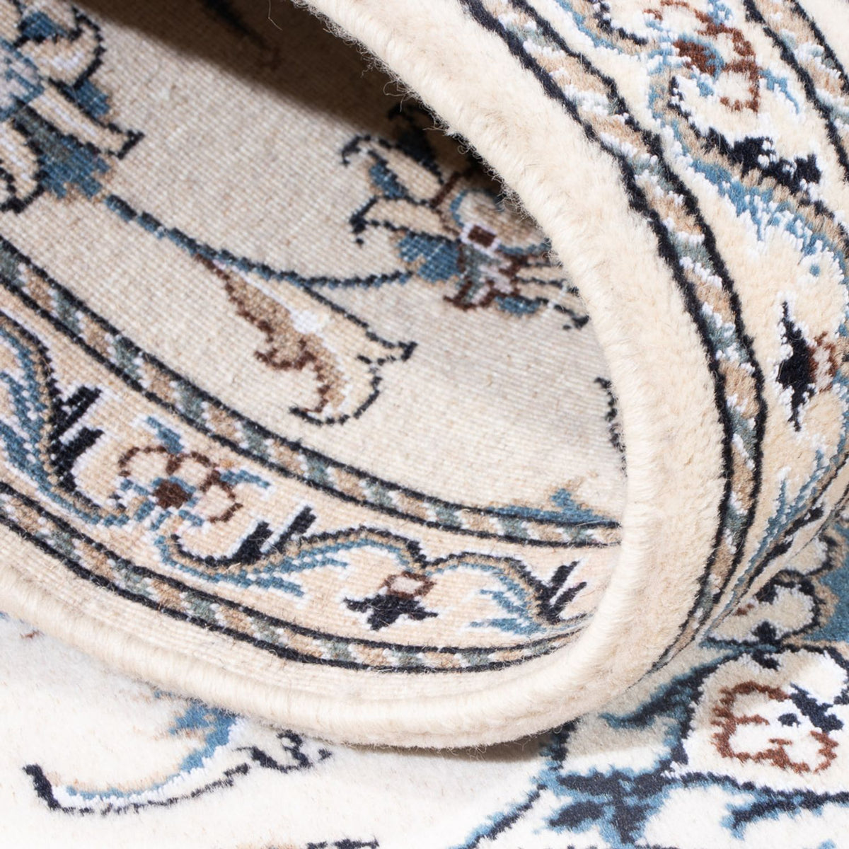 Läufer Perser - Nain - 196 x 77 cm - silber