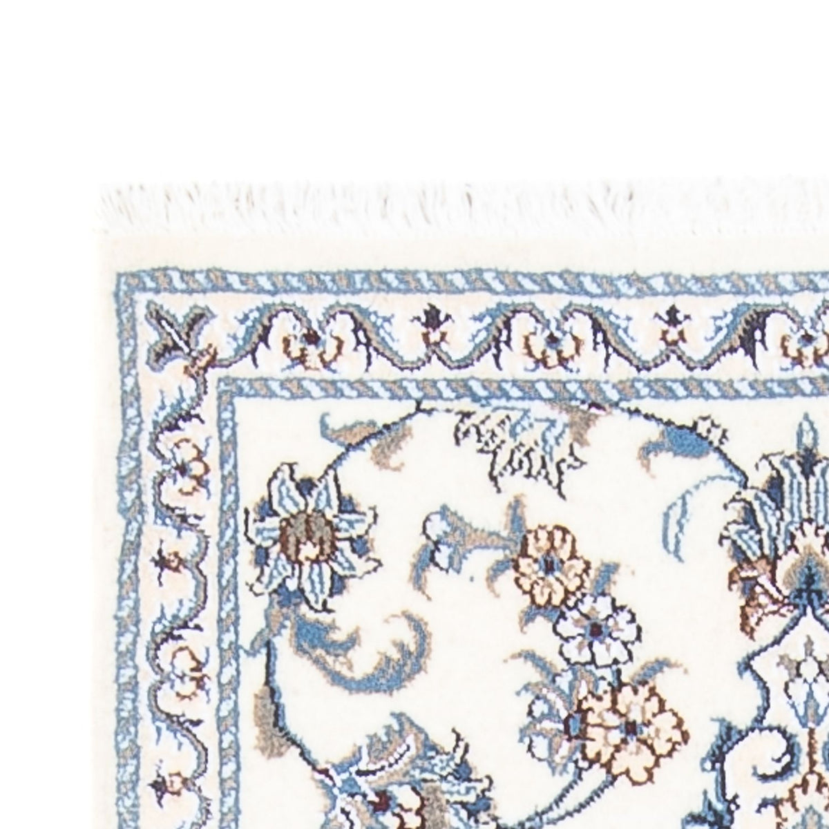 Läufer Perser - Nain - 193 x 83 cm - silber