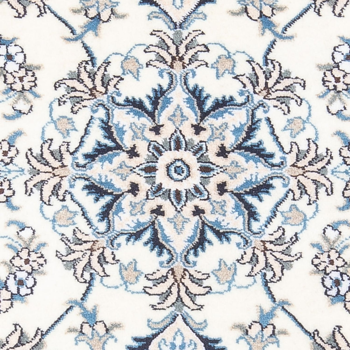 Perserteppich - Nain - 140 x 90 cm - silber