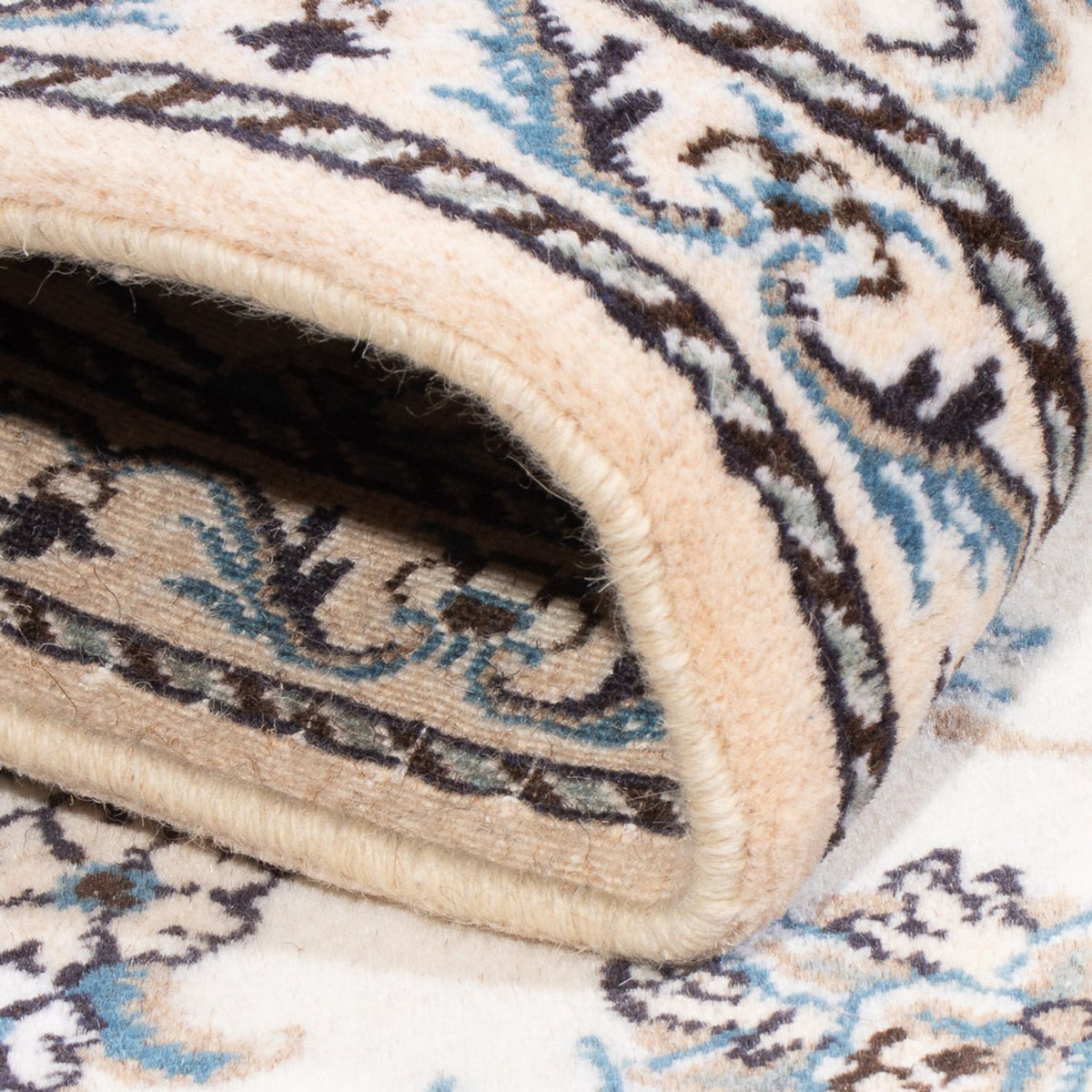 Perserteppich - Nain - 140 x 90 cm - silber