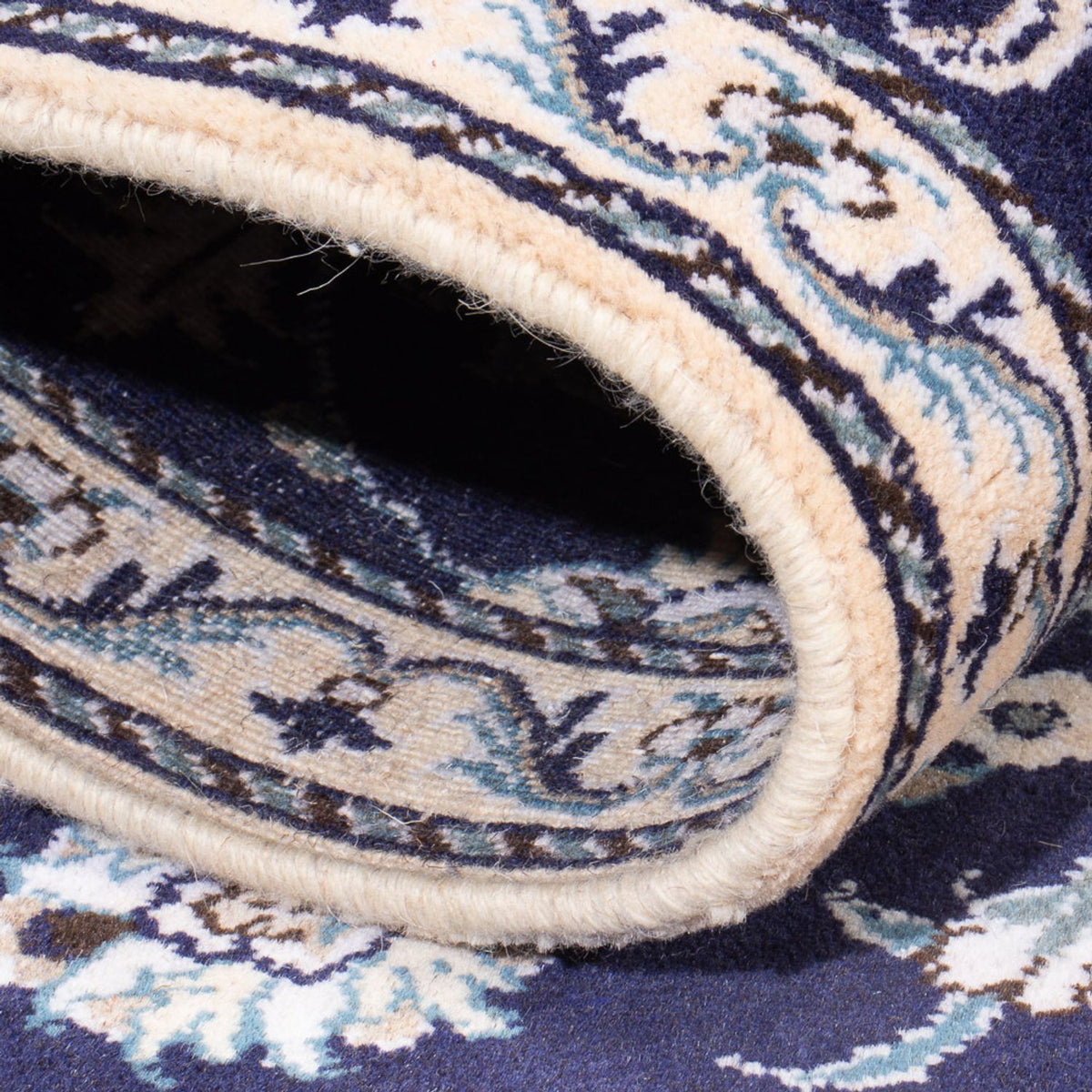 Perserteppich - Nain - 140 x 90 cm - dunkelblau