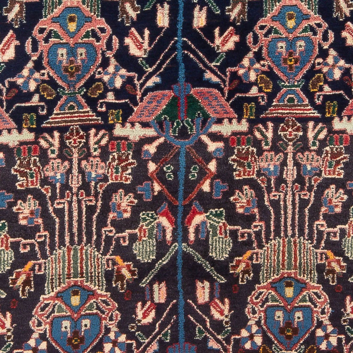 Perserteppich - Nomadic - 210 x 148 cm - dunkelblau