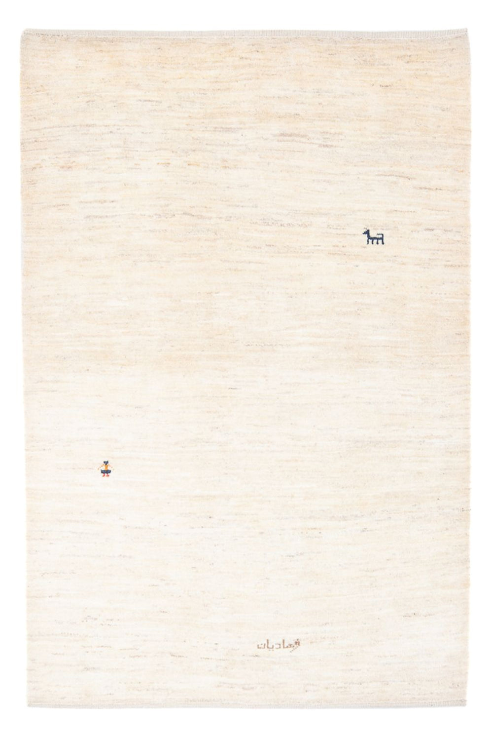 Gabbeh Teppich - Perser - 176 x 120 cm - weiß