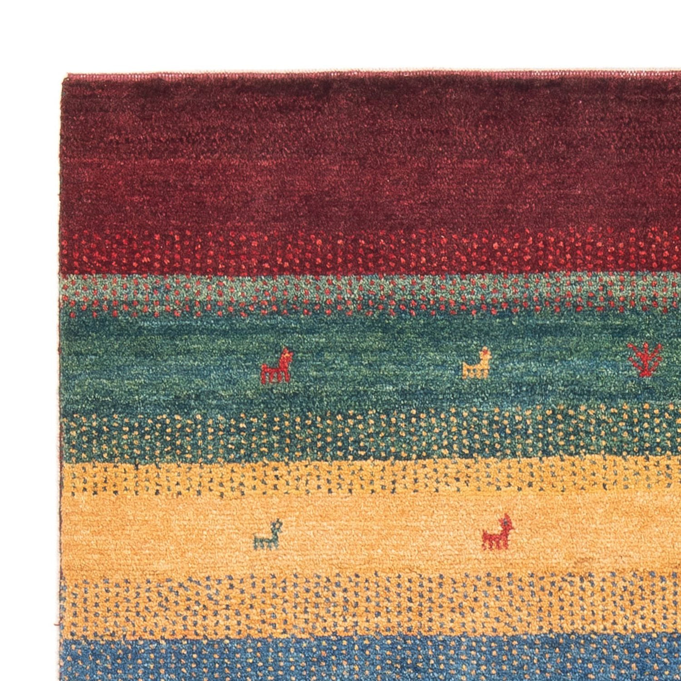 Gabbeh Persisch Teppich 160x120cm - Perserteppich Wollteppich