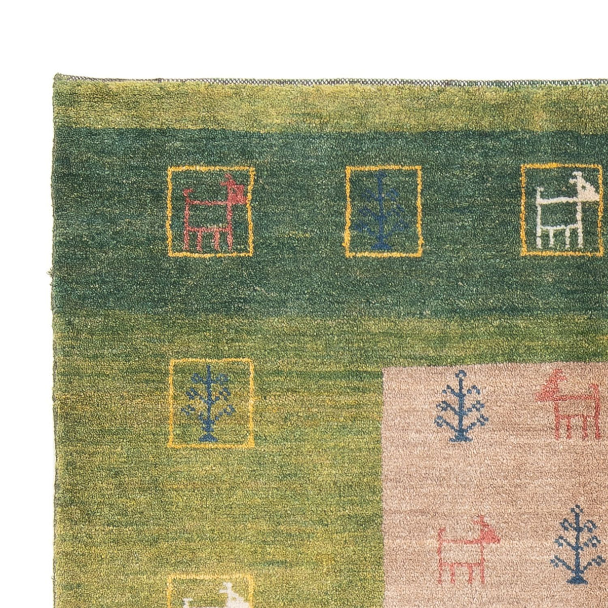 Gabbeh Teppich - Perser - 190 x 119 cm - mehrfarbig