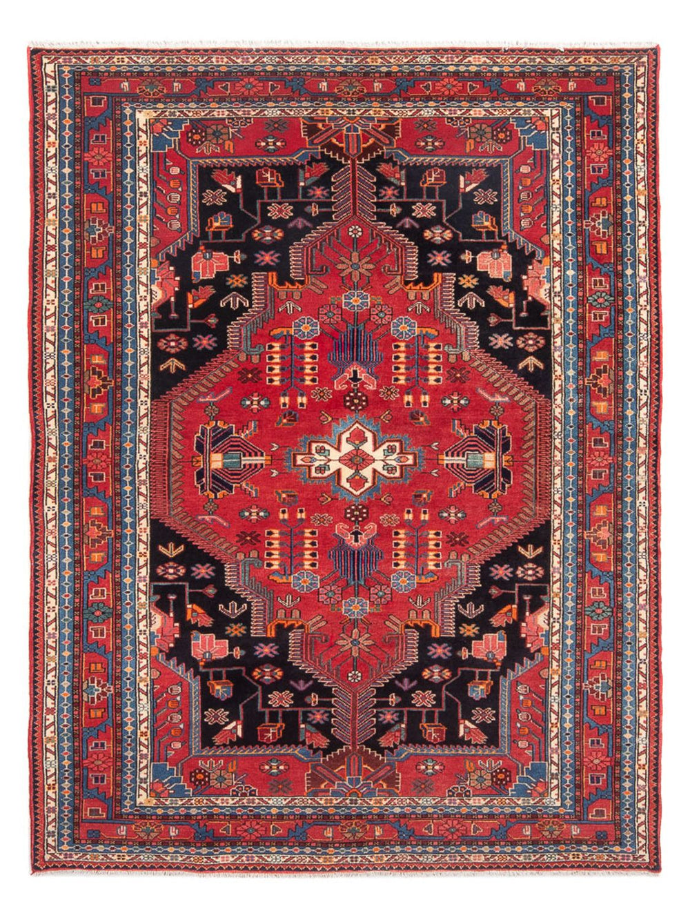 Perserteppich - Nomadic - 222 x 154 cm - rot