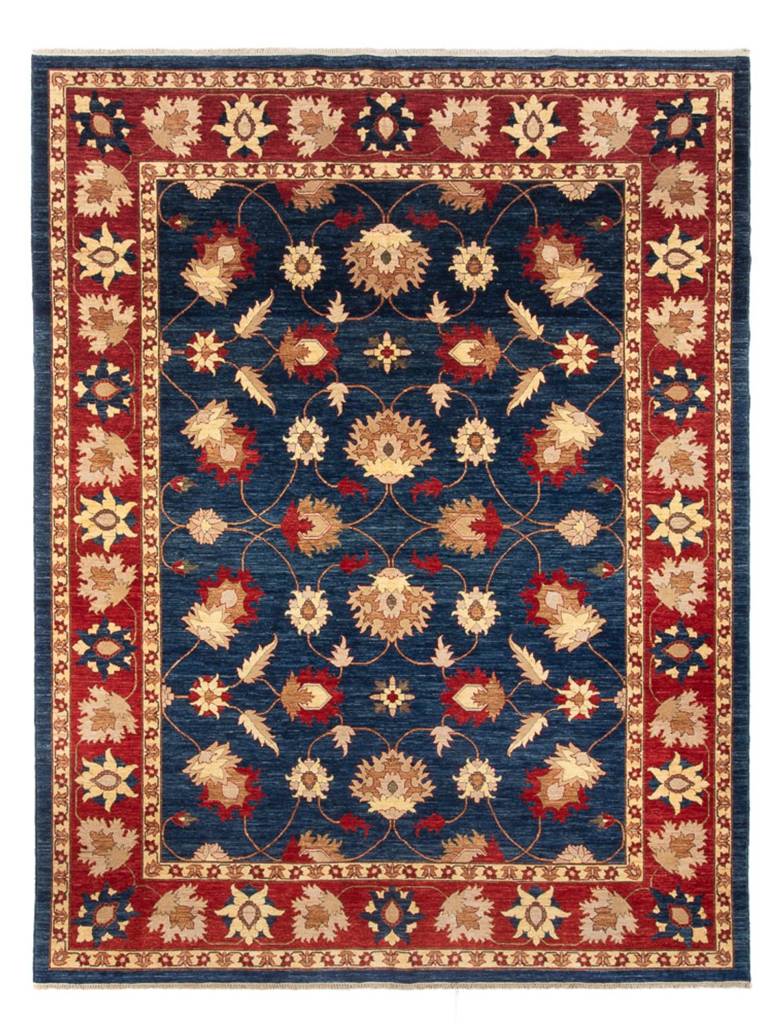 Ziegler Teppich - 379 x 276 cm - dunkelblau