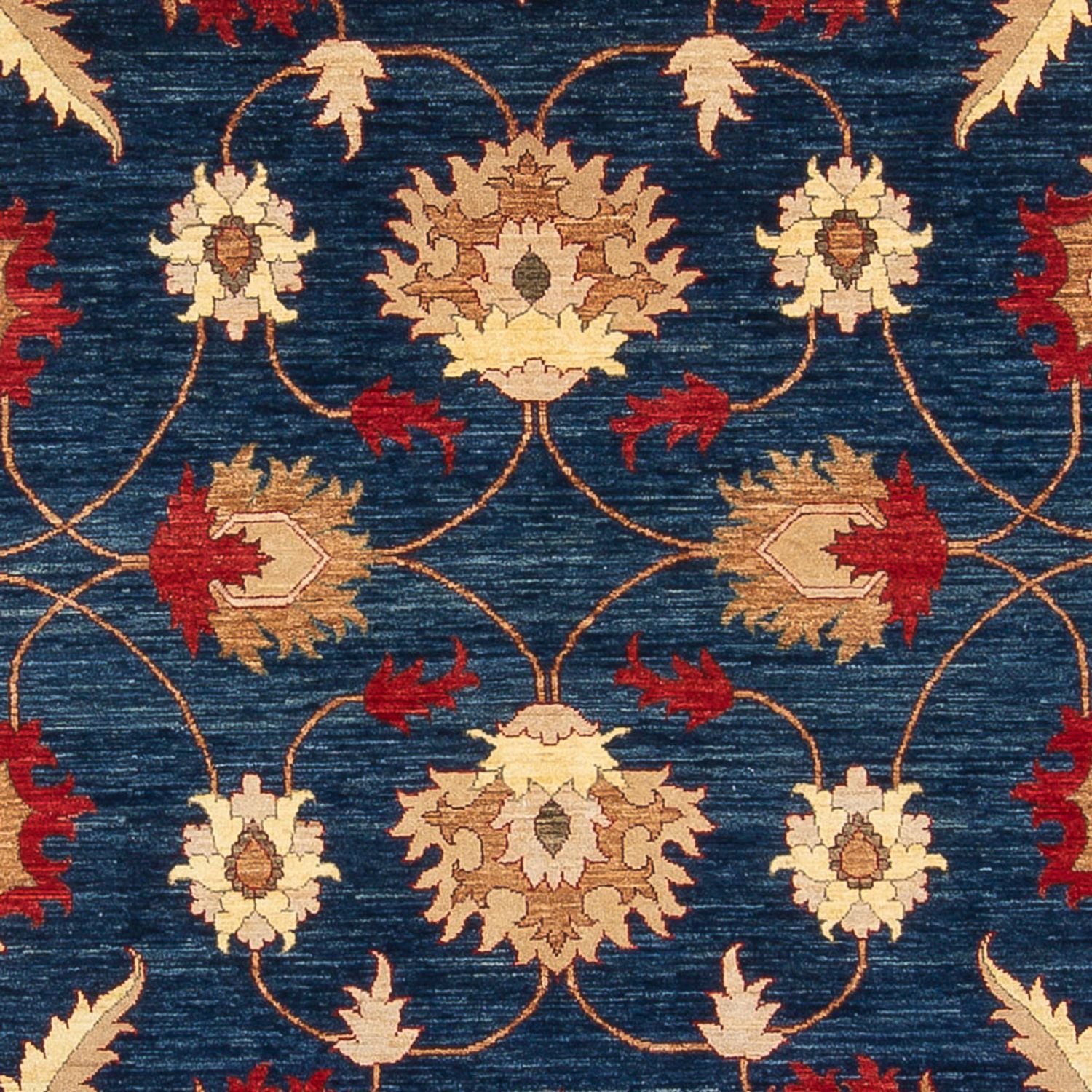 Ziegler Teppich - 379 x 276 cm - dunkelblau