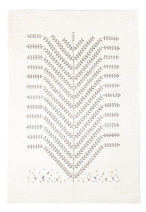 Gabbeh Teppich - Loribaft Perser - 233 x 166 cm - weiß