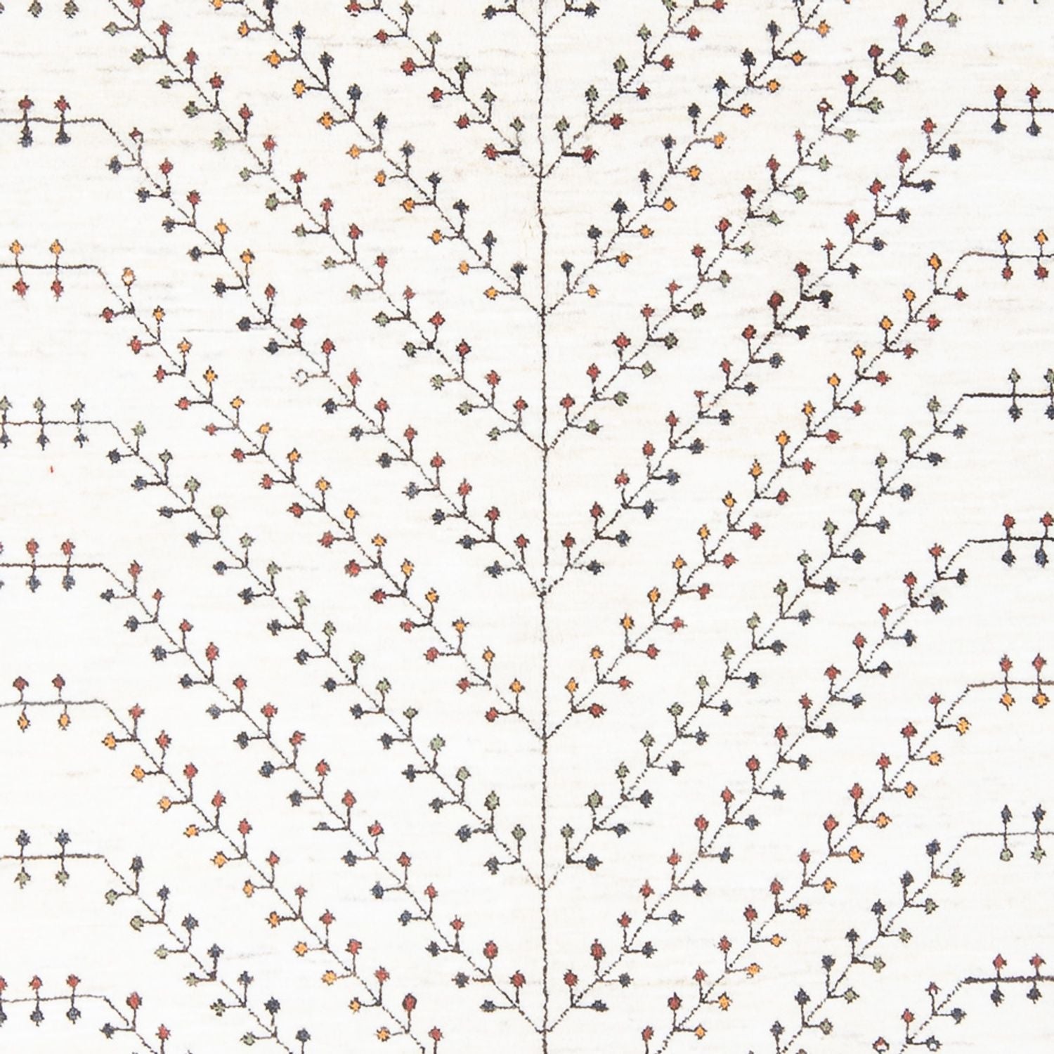Gabbeh Teppich - Loribaft Perser - 233 x 166 cm - weiß