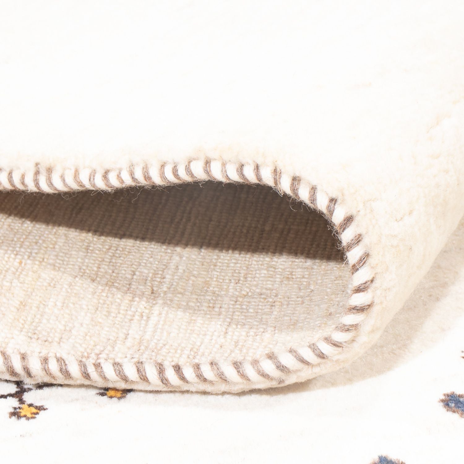 Gabbeh Teppich - Loribaft Perser - 233 x 166 cm - weiß