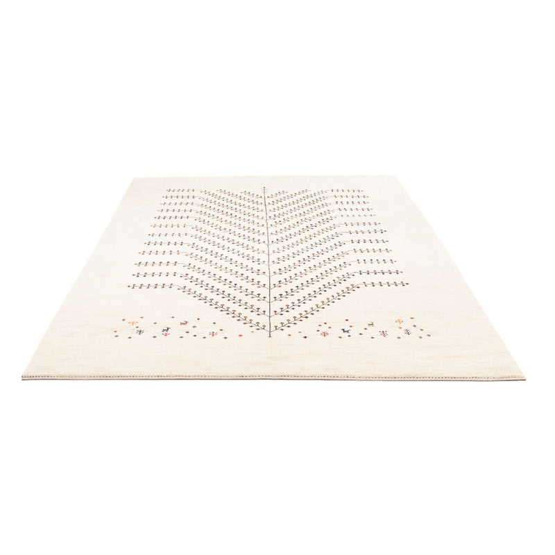 Gabbeh Teppich - Loribaft Perser - 233 x 166 cm - weiß