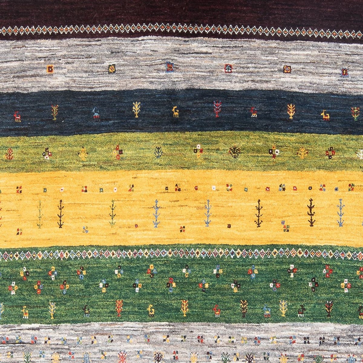 Gabbeh Teppich - Loribaft Perser - 260 x 178 cm - mehrfarbig