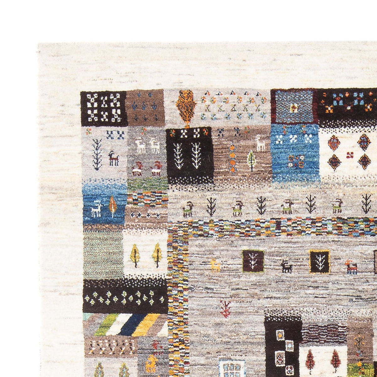 Gabbeh Teppich - Loribaft Perser - 236 x 164 cm - mehrfarbig