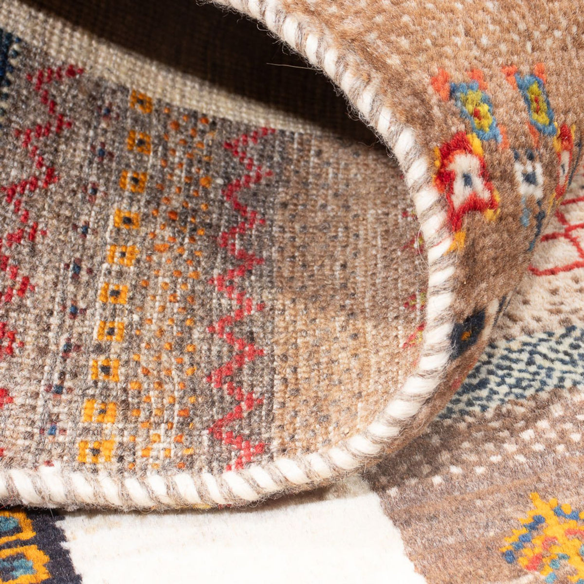 Gabbeh Teppich - Loribaft Perser - 226 x 160 cm - mehrfarbig