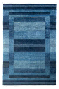 Gabbeh Teppich - Loribaft Perser - 287 x 196 cm - seeblau