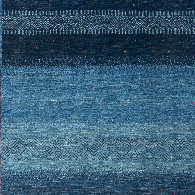 Gabbeh Teppich - Loribaft Perser - 287 x 196 cm - seeblau