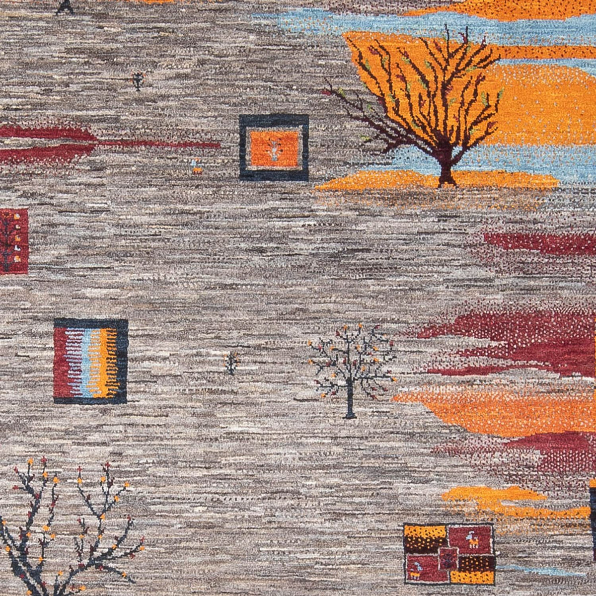 Gabbeh Teppich - Loribaft Perser - 276 x 204 cm - mehrfarbig