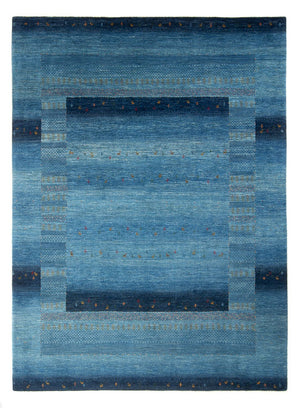 Gabbeh Teppich - Loribaft Perser - 300 x 214 cm - seeblau