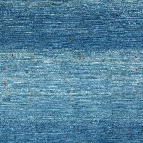 Gabbeh Teppich - Loribaft Perser - 297 x 216 cm - seeblau