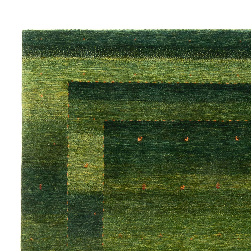 Gabbeh Teppich - Loribaft Perser - 306 x 212 cm - grün