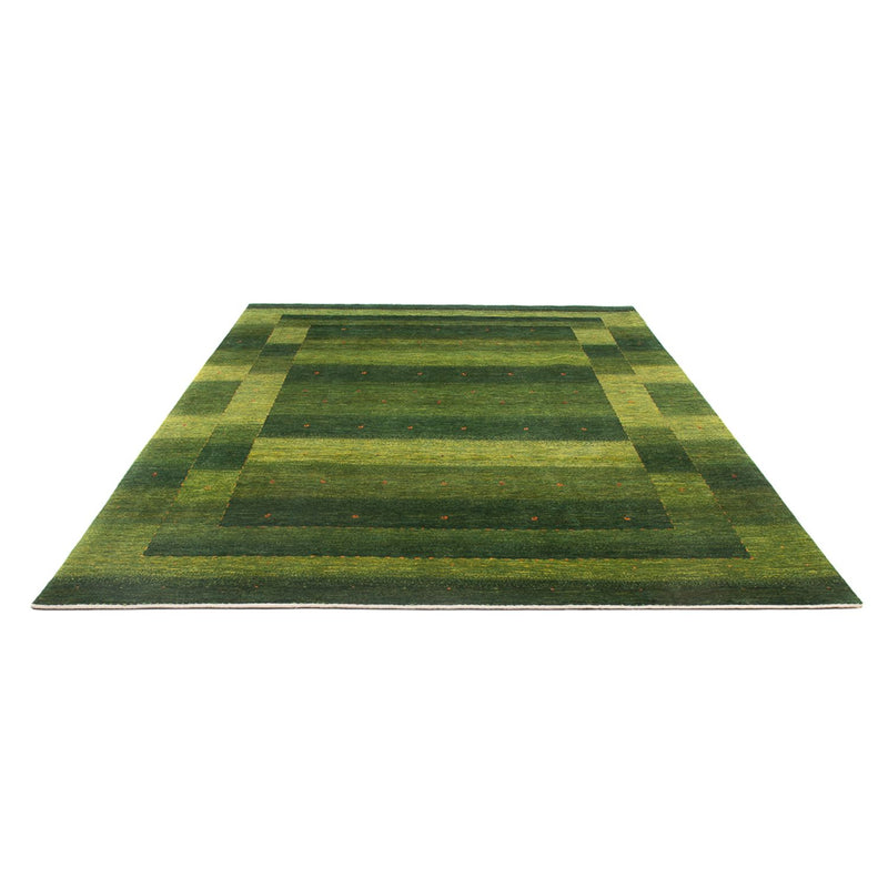 Gabbeh Teppich - Loribaft Perser - 306 x 212 cm - grün