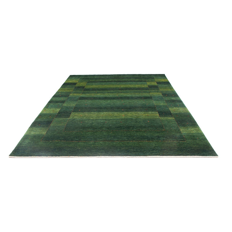 Gabbeh Teppich - Loribaft Perser - 322 x 213 cm - dunkelgrün