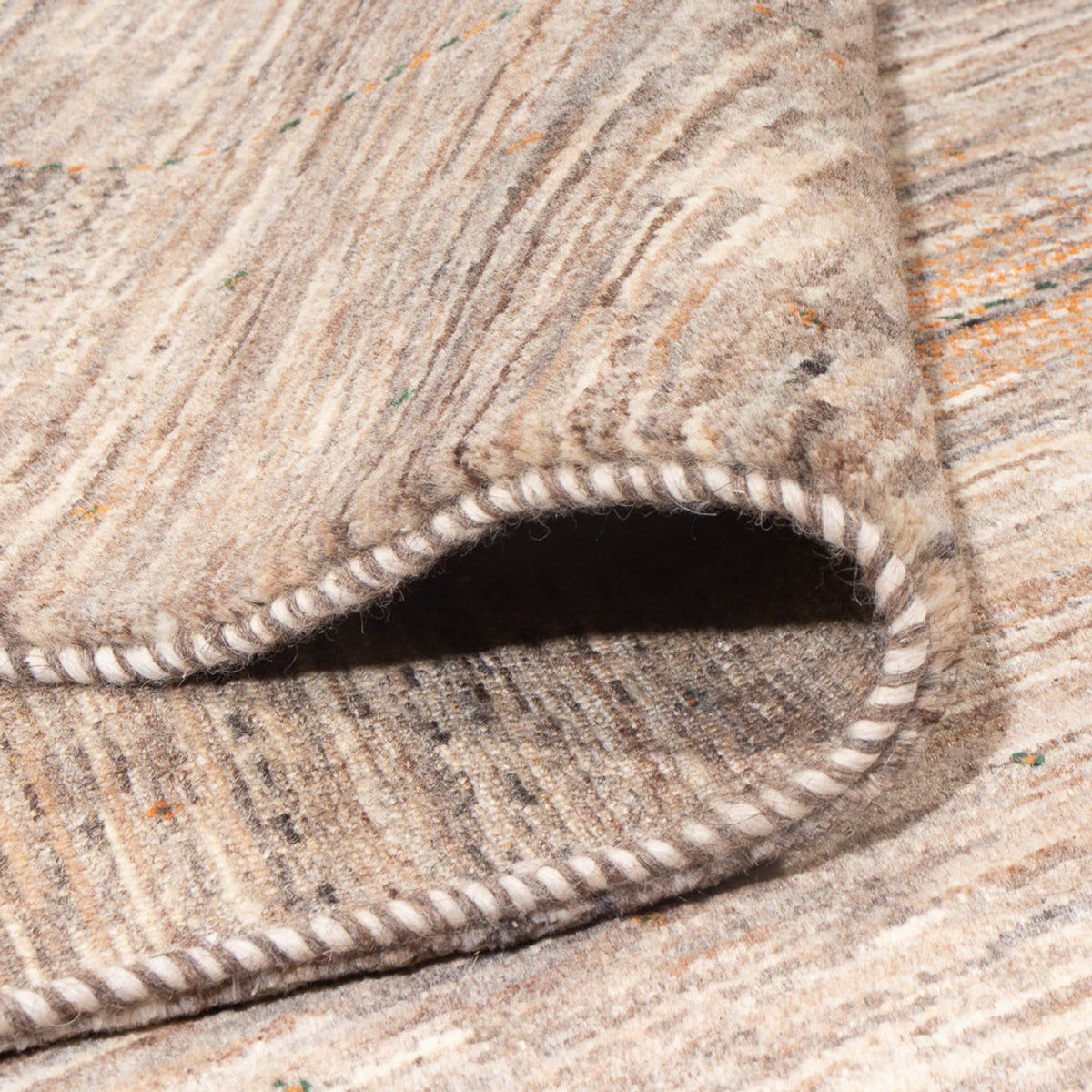 Gabbeh Teppich - Loribaft Perser - 307 x 228 cm - dunkelbeige