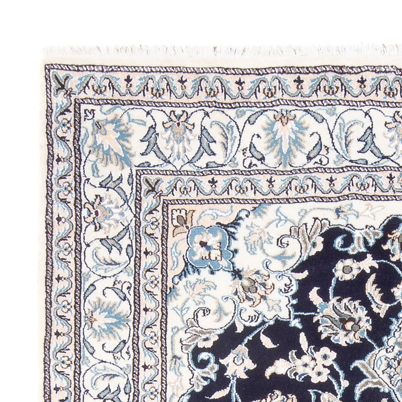 Perserteppich - Nain - Royal - 198 x 147 cm - dunkelblau