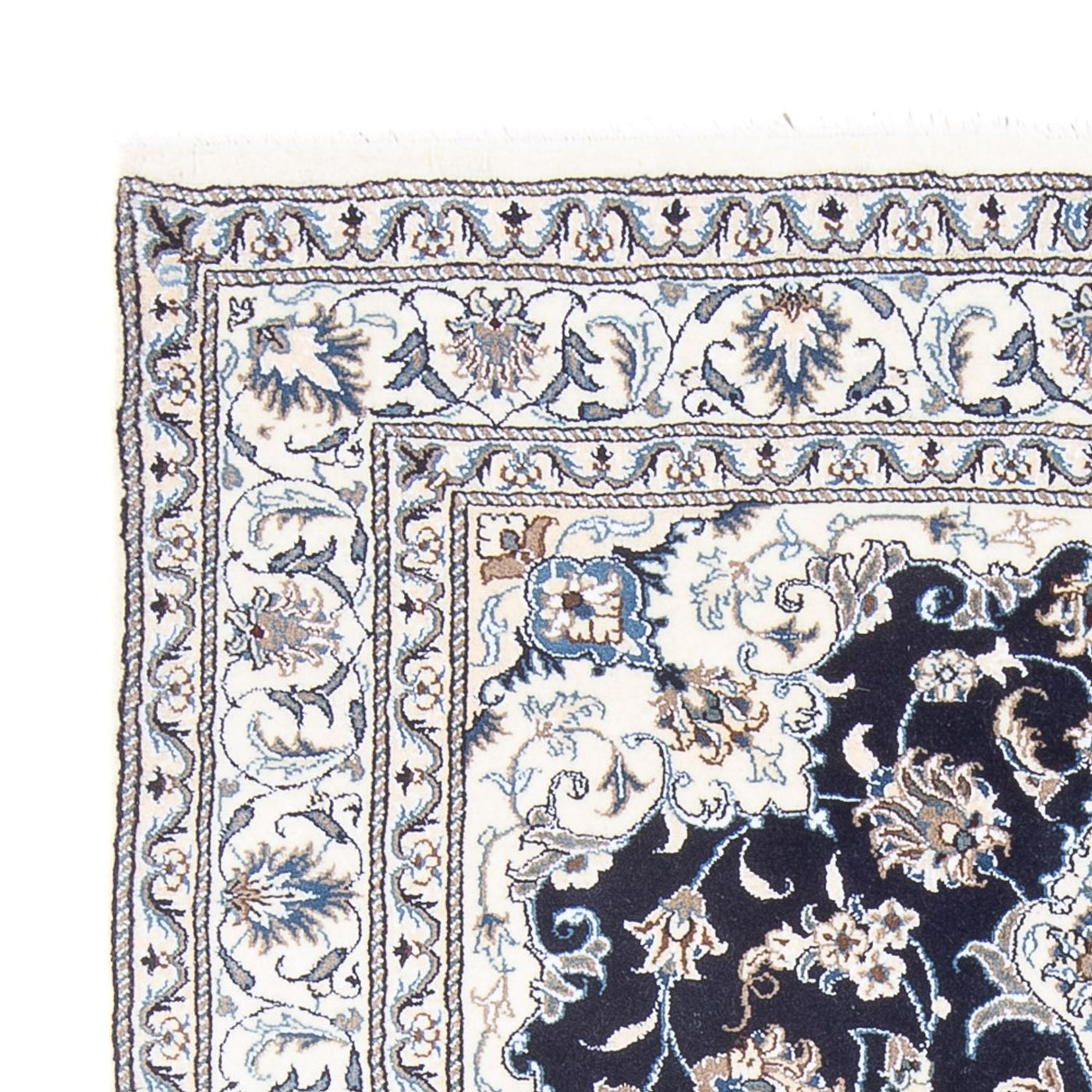 Perserteppich - Nain - Royal - 197 x 151 cm - dunkelblau