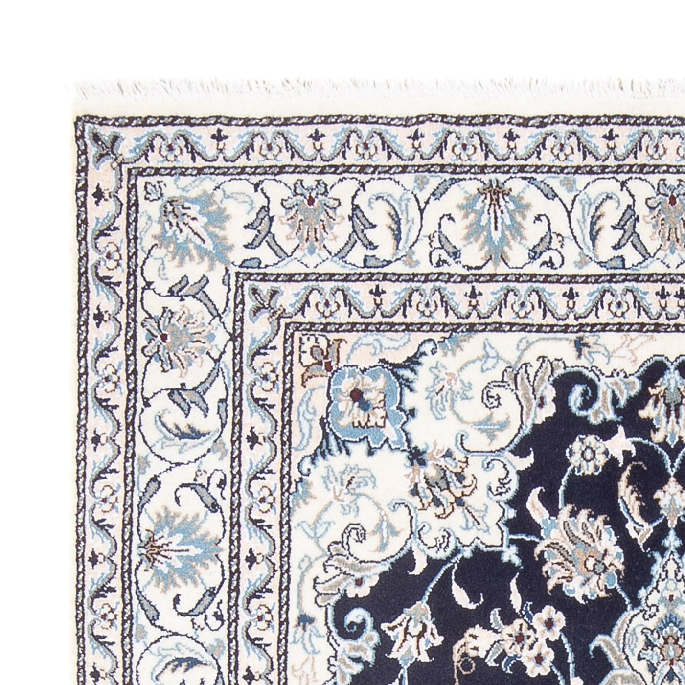 Perserteppich - Nain - Royal - 198 x 150 cm - dunkelblau