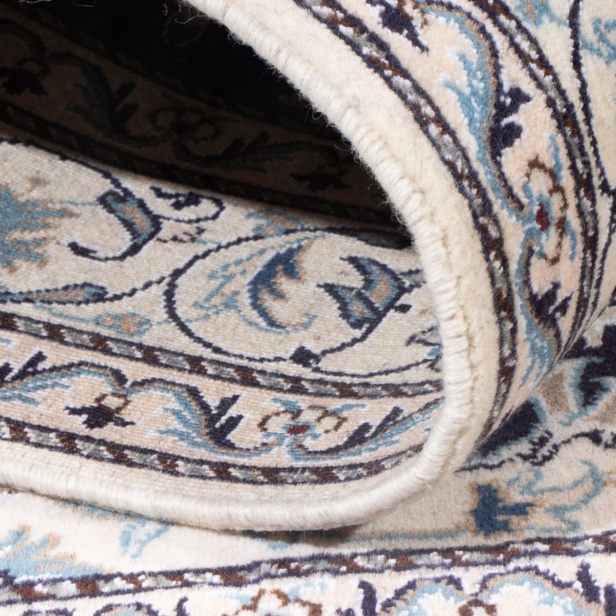 Perserteppich - Nain - Royal - 198 x 150 cm - dunkelblau