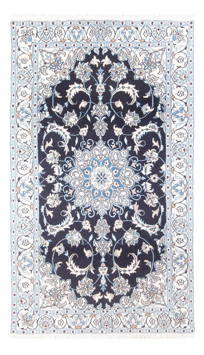 Perserteppich - Nain - 200 x 115 cm - dunkelblau
