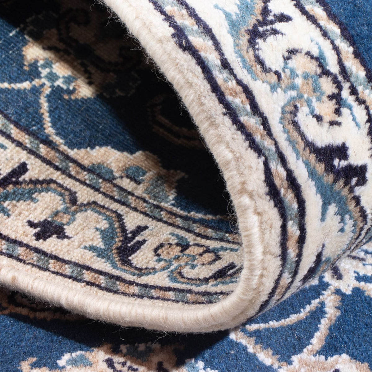 Perserteppich - Nain - 141 x 72 cm - blau