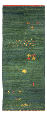 Läufer Gabbeh - Perser - 202 x 78 cm - grün