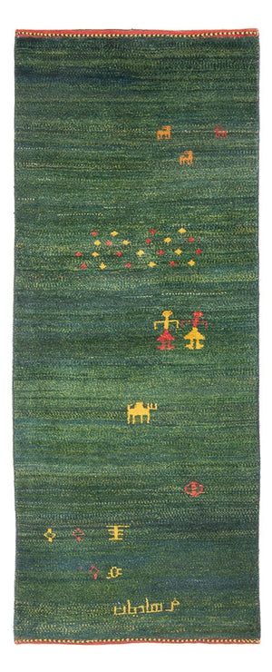 Läufer Gabbeh - Perser - 202 x 78 cm - grün