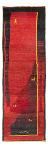 Gabbeh Persisch Teppich 73x230cm - Perserteppich Wollteppich - Läufer / Mehrfarbig / 73 x 230 cm Läufer