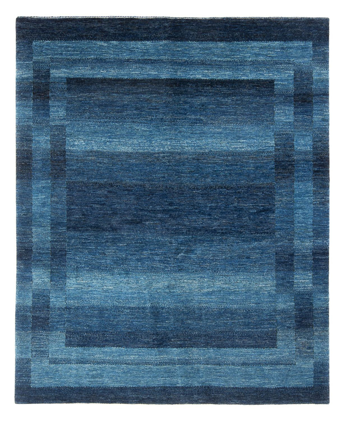 Gabbeh Teppich - Loribaft Perser - 225 x 186 cm - seeblau