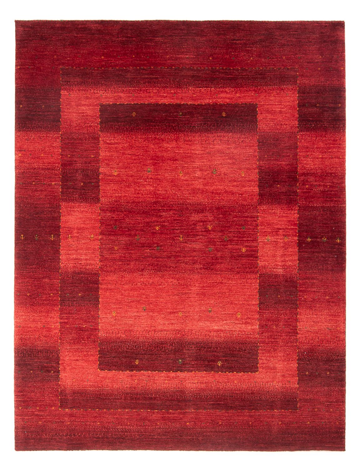 Gabbeh Teppich - Loribaft Perser - 204 x 155 cm - rot