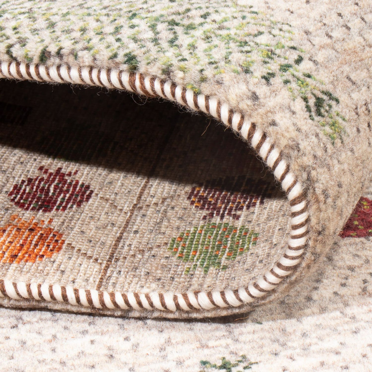 Gabbeh Teppich - Loribaft Perser - 215 x 152 cm - mehrfarbig