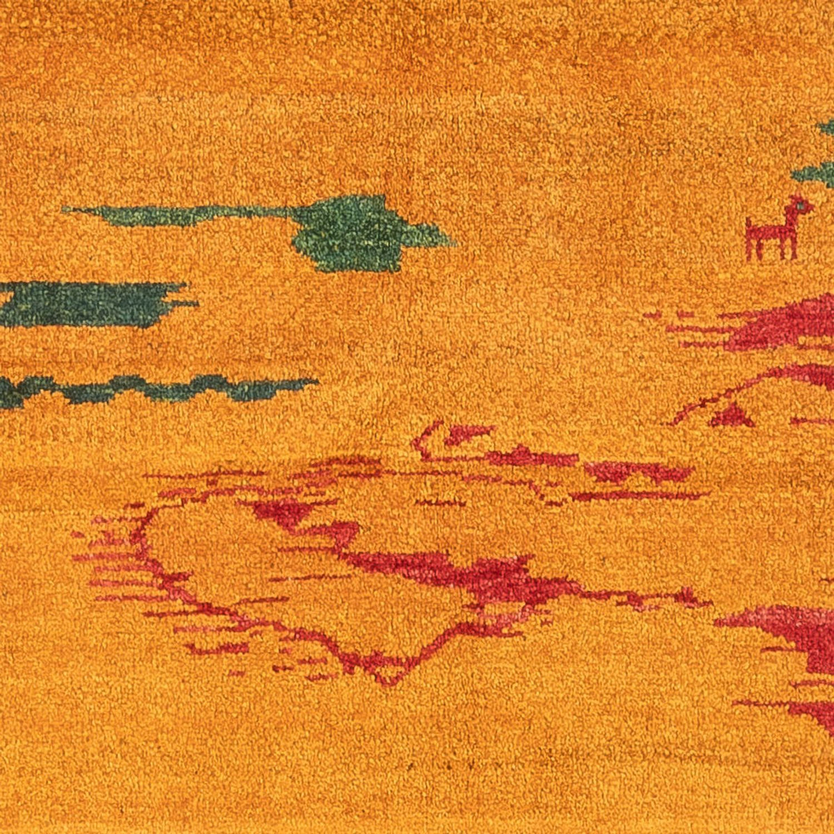 Gabbeh Teppich - Perser - 207 x 163 cm - mehrfarbig