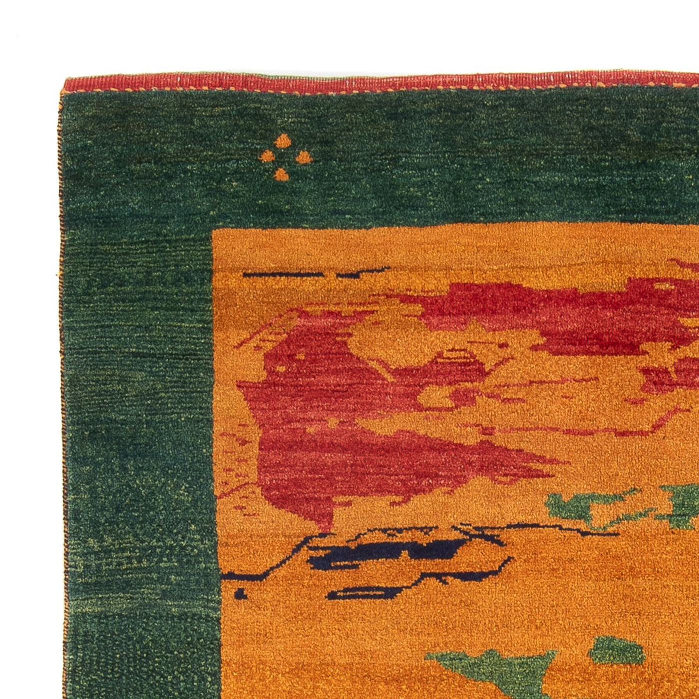 Gabbeh Persisch Teppich 207x163cm - Perserteppich Wollteppich